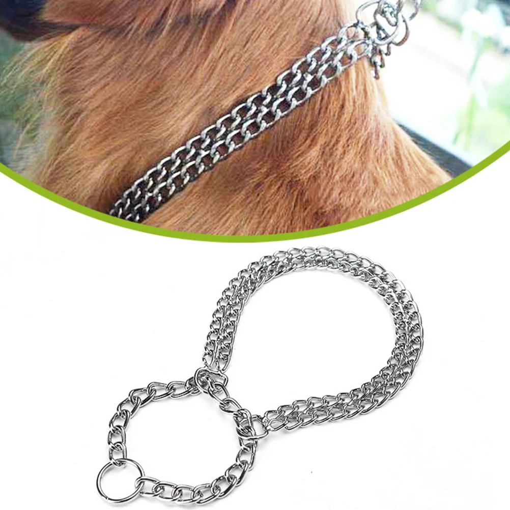 

Chrome Plated Dog 2.0Mm X 40Cm Silver Metal Chain Training Adjustable Pet Dog Pet Necklace