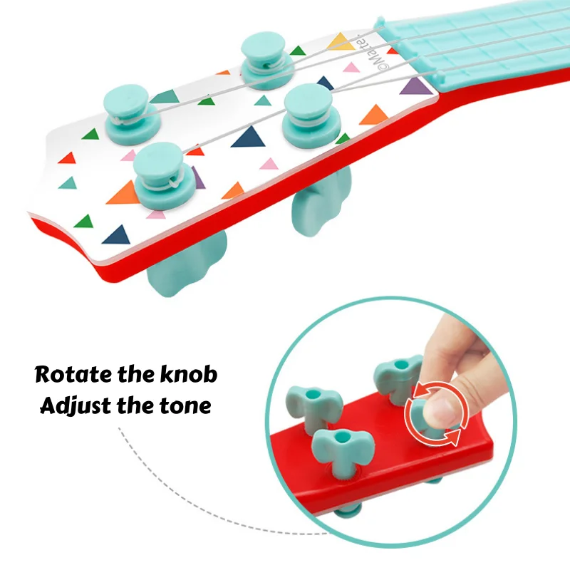 Fisher Price Baby\'s Mini Size Ukulele Toy Children‘s Small Guitar Toy Playing Musical Instruments For Toddlers Boys Girls Gift