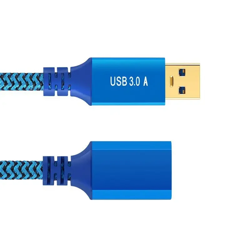 USB كابل تمديد بيانات ذكر إلى أنثى ، غلاف ألومنيوم ، ناقل حركة عالي السرعة لمحركات أقراص USB ، الفئران ، لوحة المفاتيح ، الطابعات #6