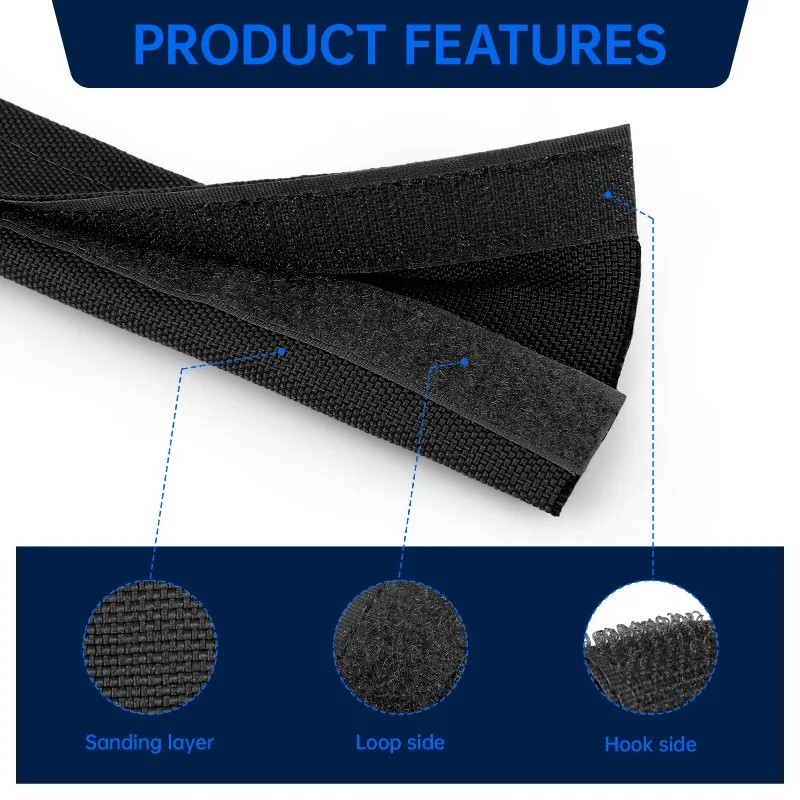 1-10m PET Self-adhesive Cable Sleeve 16mm - 100mm Reusable Harness Sheath Management Line Harness Wrapped Protective Organizer