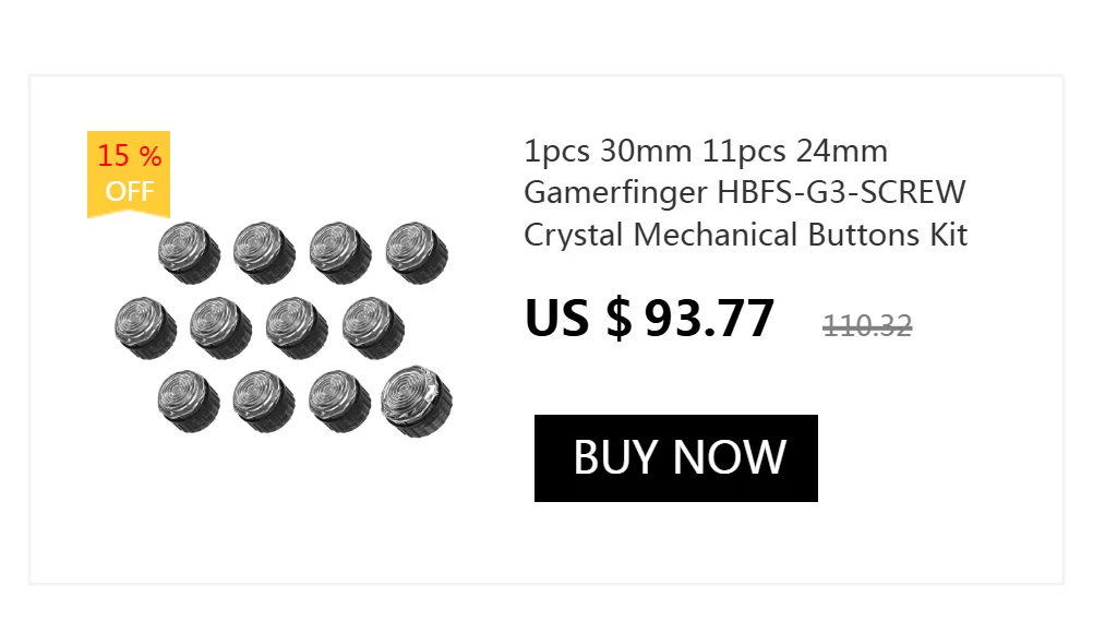 10 teile/los Arcade Bunte Gamerfinger HBFS-30 Kappen Mechanische Tasten Kappen für Cherry Schalter Kappen Kailh TTC Razer Schalter Kappe – Detail 2