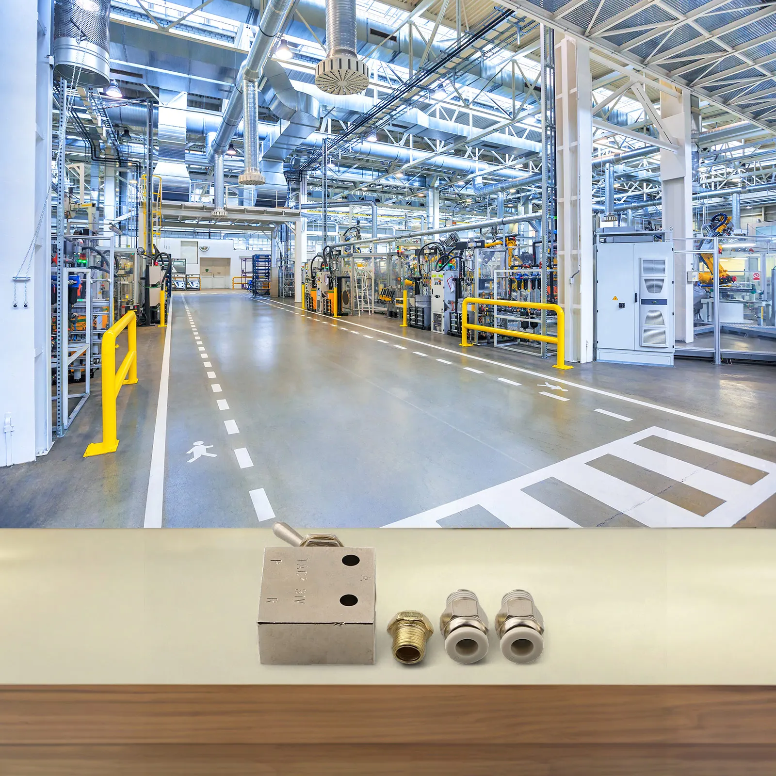 Valvola a 3 vie da 31,8 * 16 * 53,5 mm Valvola a 2 posizioni Dimensioni compatte controllata dalla forza meccanica per apparecchiature automatiche