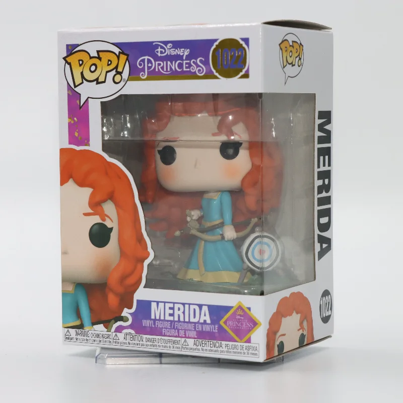 Original Funko Pop Disney princesa valiente Mérida figura de acción de Anime figura de vinilo modelo juguete para regalo decoración de escritorio coleccionable