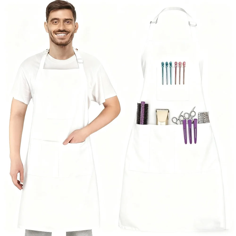 

Waterproof Hair Stylist Hairdressing Aprons Professional Barber Wrap Hair Cutting Cloth with Pockets Anti-static