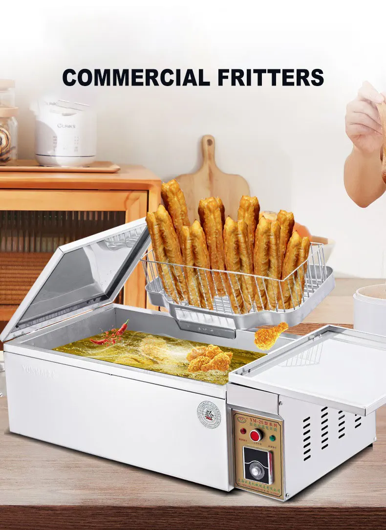 Commercial Deep Fryer Large-capacity Electric Fryer Vertical Fryer Automatic Constant Temperature Fritter Frying Machine