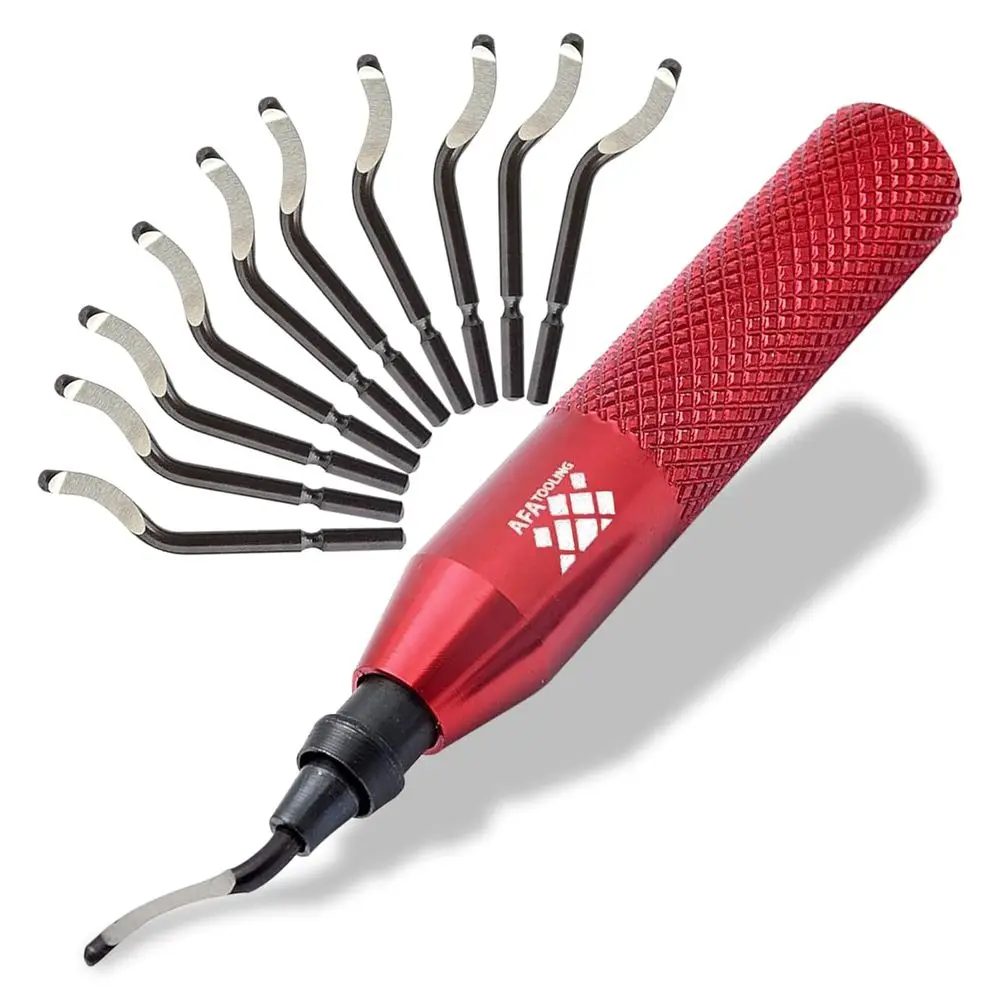 

Deburring Tool with 11 Swivel Blades for Metal, Resin, PVC, Copper, Plastic, and 3D Printed Edges