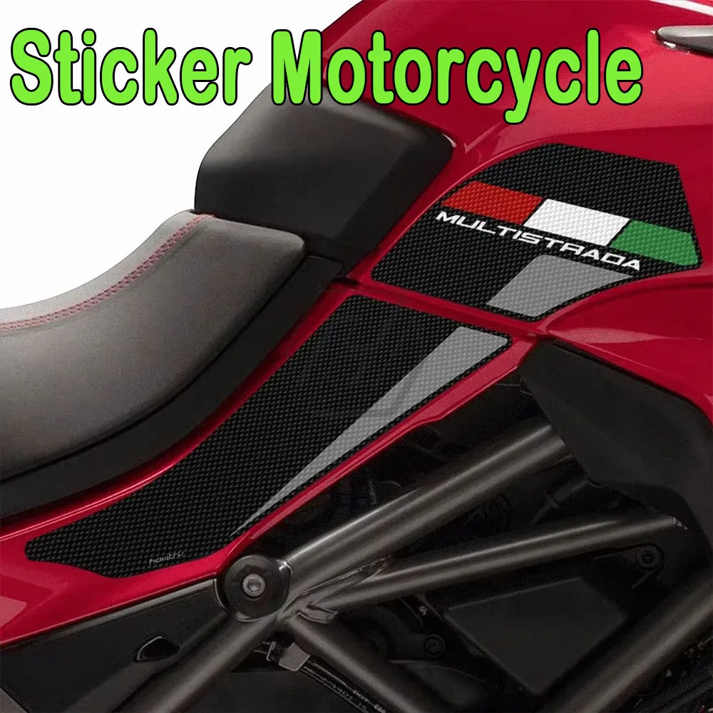 

For Ducati Multistrada 1200 1260 2015-2020 Sticker Motorcycle Anti-slip Side Tank Pad Protection Knee Grip Mat