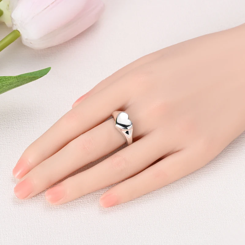 Women's 925 Sterling Silver Heart Ring
