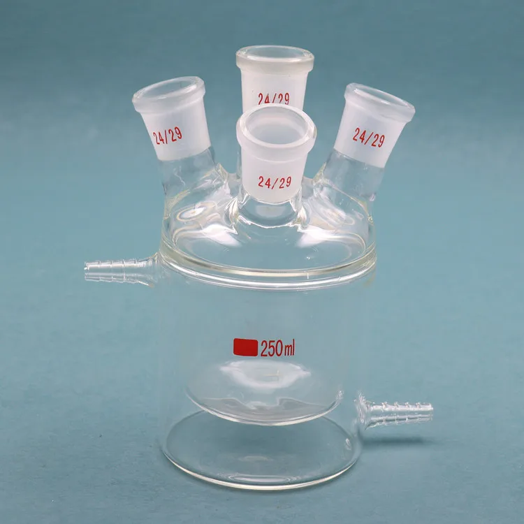 Factory Supply Attractive Price 50 to 2000 ml glass Double-layer Jacketed reactor