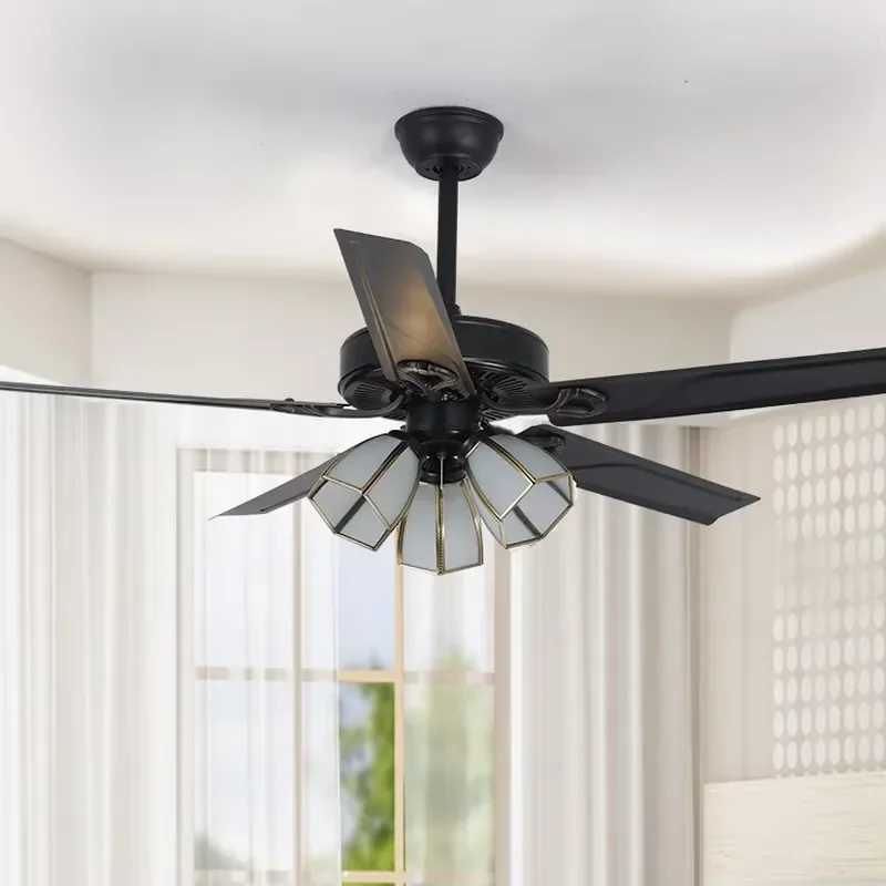 American Ceiling Fan Light Return to the Ancients Household Electric Fan Light with Lamp