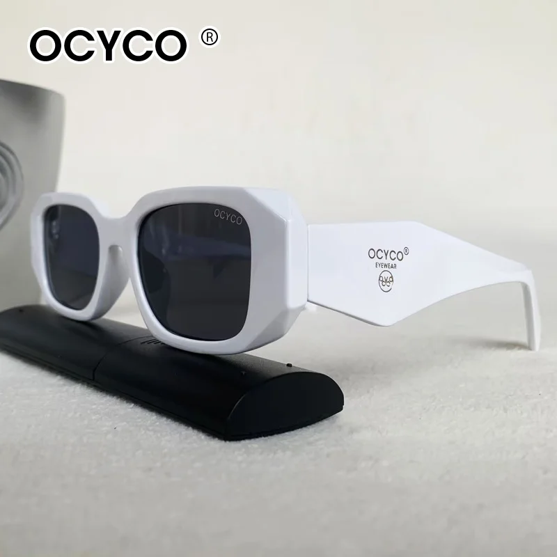 

Солнцезащитные очки OCYCO 2026: Новые винтажные оверсайз очки для женщин, брендовые, с маленькой оправой, ретро, модные, черные с градиентом