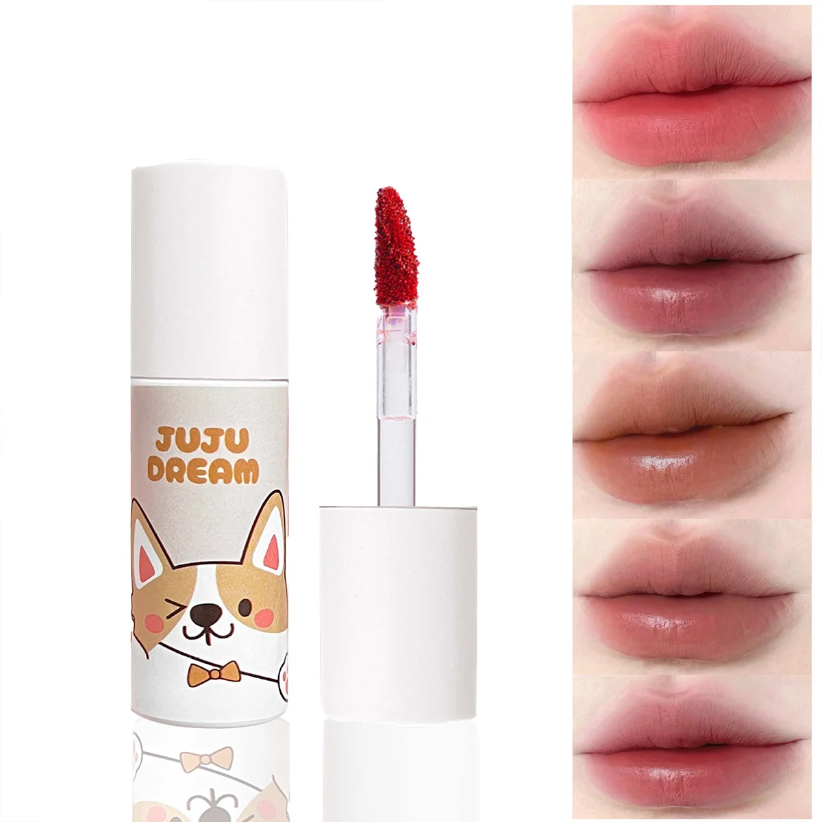 Matte Velvet Lippenstift-Set – langanhaltende, wasserfeste Lippenglasur, natürliches, mattes Make-up, orange-rosa und rote Töne – das perfekte