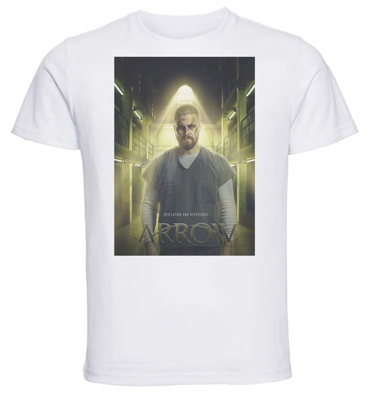 T-Shirt Unisex White TV Series Playbill Arrow Variant 05