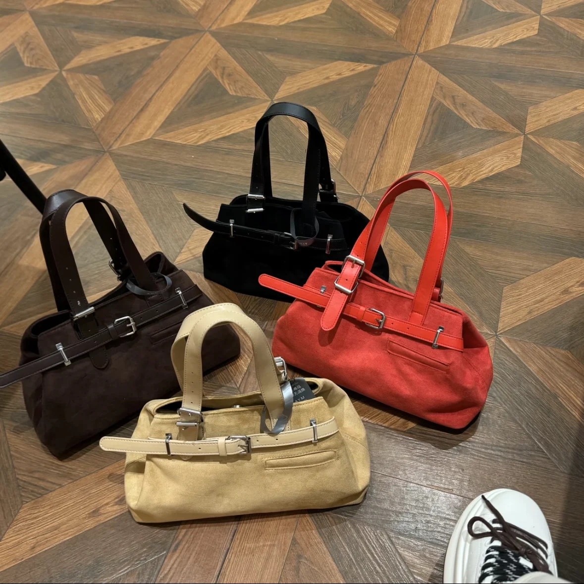 

Niche Design New Сумка Женская Vintage Suede Handbag Female Large Capacity Fashion Single Shoulder Bag Hot Sale Free Shipping