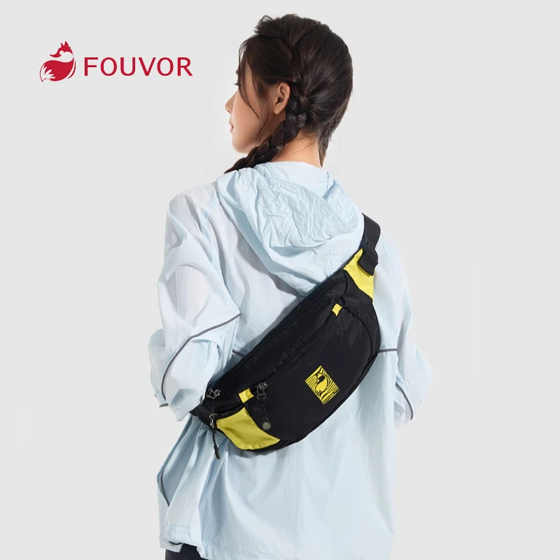 Fouvor كبير للجنسين فاني الخصر حقيبة 2025 جديد حزام قابل للتعديل مقاوم للماء النايلون عادية في سن المراهقة الشباب موضة حقيبة كتف 3003-04
