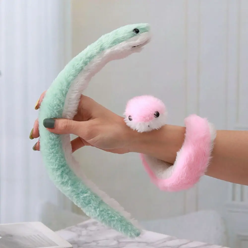 

Plush Year of The Snake Plush Toy Little Snake Wrap Around Arm Snake Stuffed Plush Doll Cartoon Cute Snake Animal Doll Car Decor