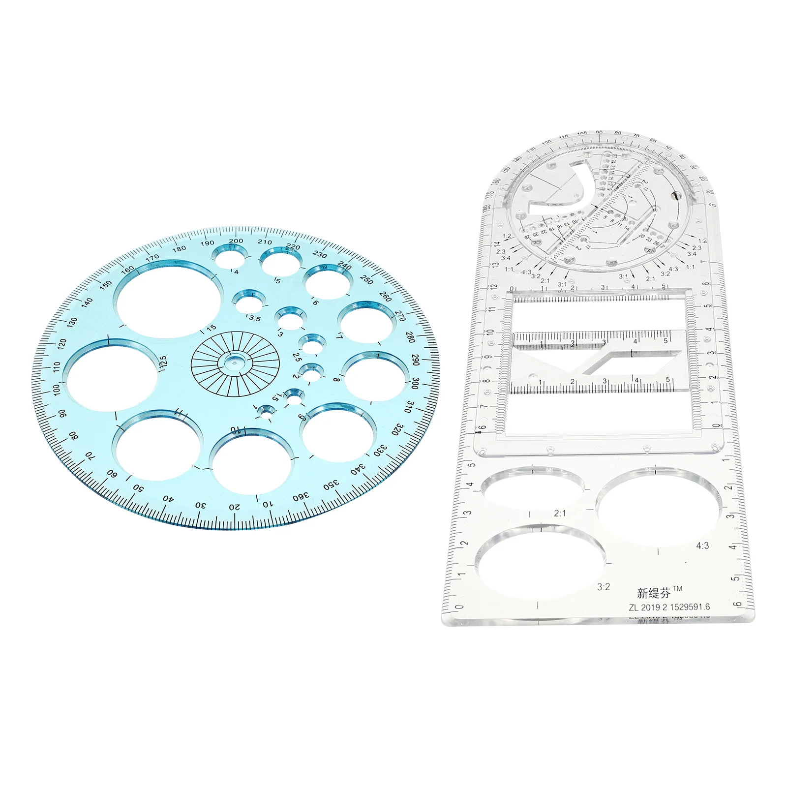 Schaalliniaal Tekening Studenten Gradenboog Geometrische sjabloon Multifunctioneel meetinstrument
