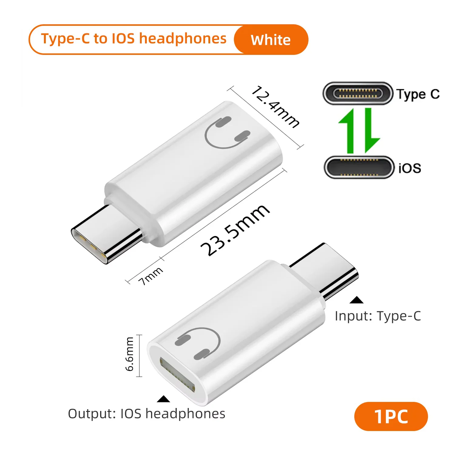 Hobo Type C To IOS Headphone Audio Adapter USB C Male To IOS Female Connectors for IPhone 16 15 IPad Samsung Earphone Converter