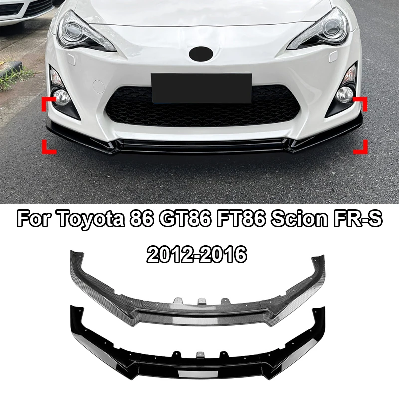 

Front Bumper Chin Lip Body Kit Spoiler Splitter Canard Lip Splitter Deflector For Toyota 86 GT86 FT86 Scion FR-S 2012 - 2016