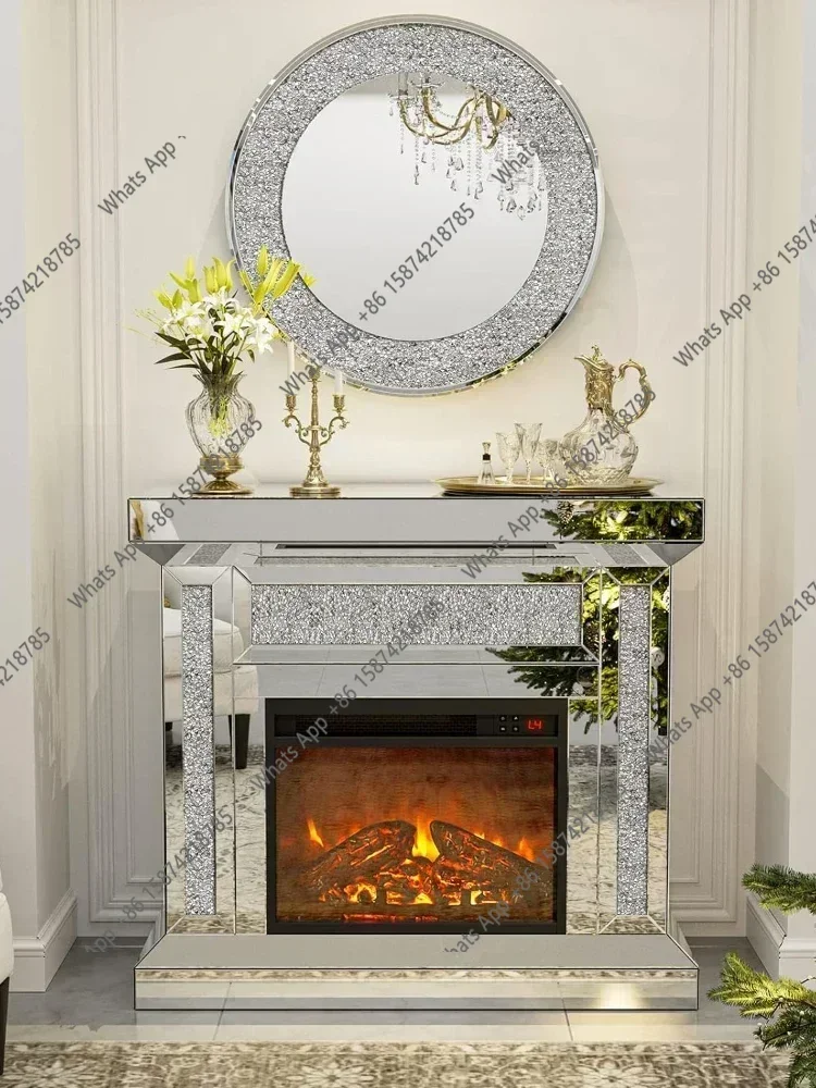 fz 65ZL J C Muebles De Sala De Estar Modernos, Chimenea Eléctrica Sin Calor, Espejo Art Deco, Baratos