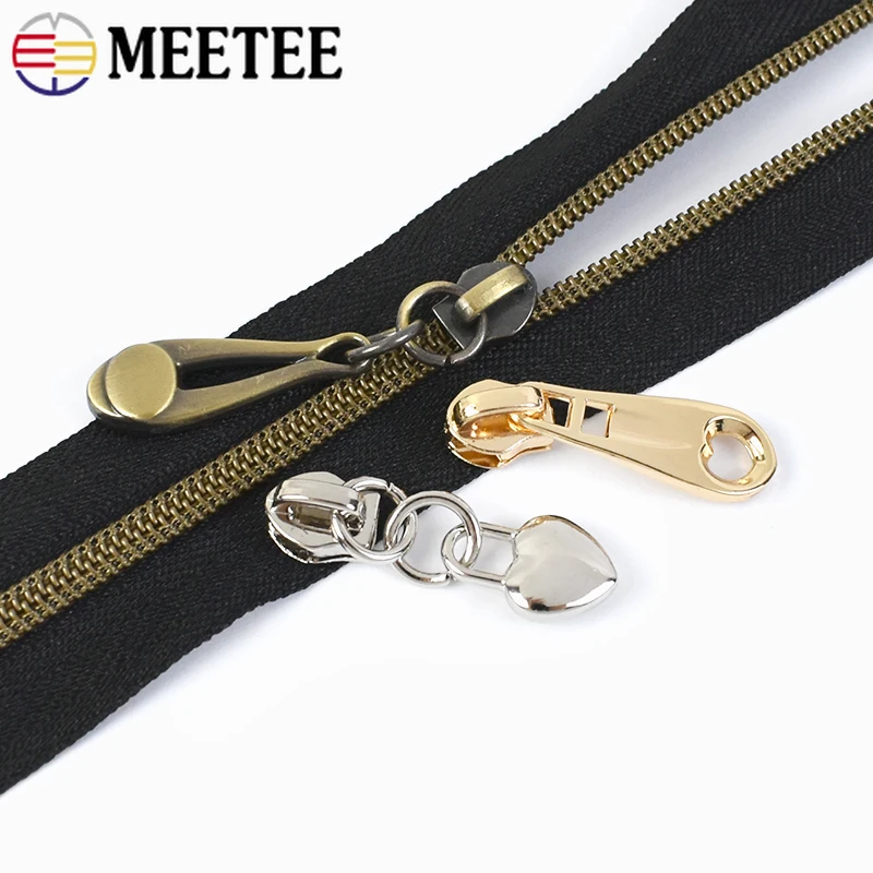 10/20/30Pcs 3# Zipper Slider for Nylon Zippers Tape Bag Jacket Zip Puller Head Coat Decor Zips Pull Sewing Repair Kit Accessory