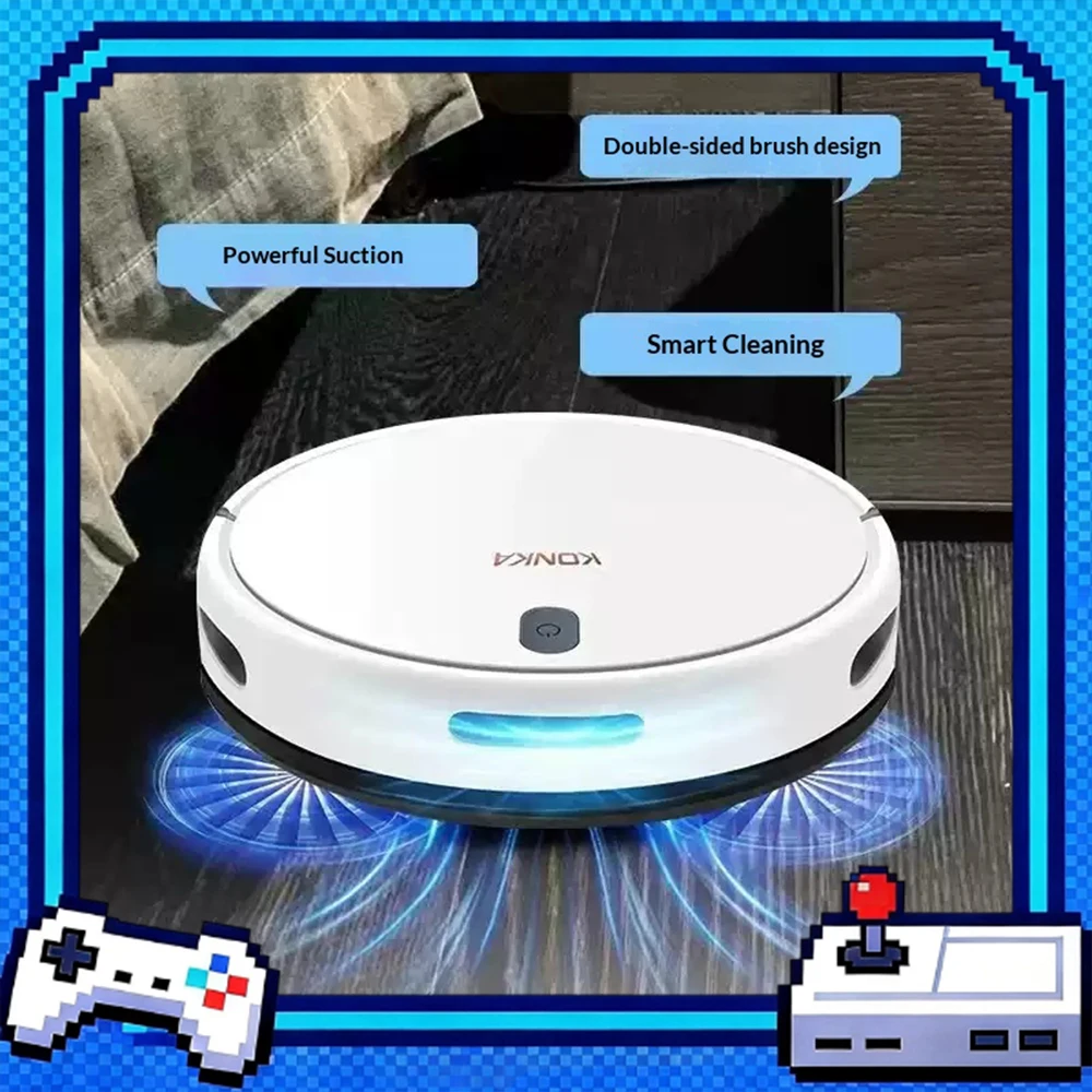 KANKA KC-VS37 Robot Vacuum Cleaner Sweeping Suction Dragging Intelligent obstacle recognition Sweeping Robot Vacuum Hair suction