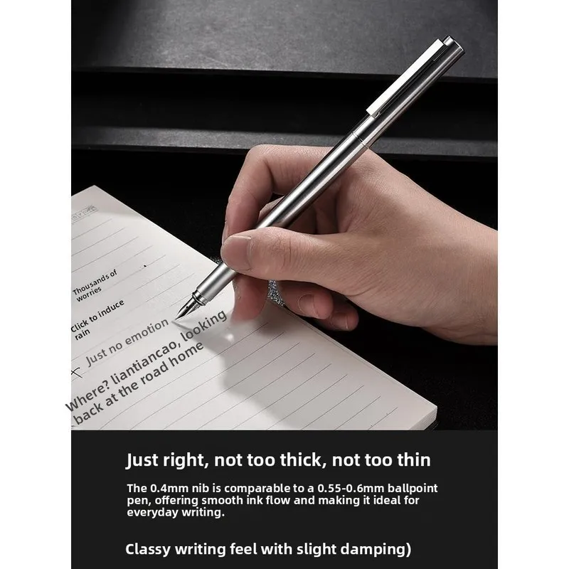 Hongdian Fountain Pen for  Office Male Female Students Calligraphy Practice Ink Cartridge College Student Writing Supplies