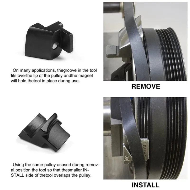 Stretch Belt Service Remover Installer Tool Kit Practical Stretch Compact Automotive Repair Auxiliary Tool