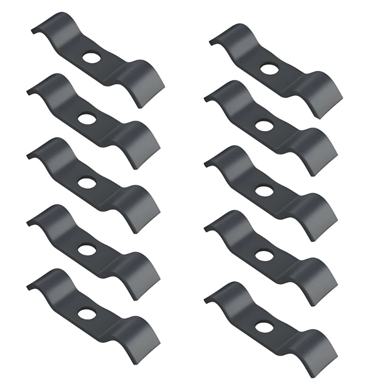 G6KF 10Pcs High Strength Stainless Steel Fence Fixing Bracket Easy Installation Strong Support Easy Mounting Accessories
