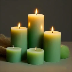 Natural Plant Scented Green Tea Perfume Candles Lavender Red Rose Gardenia Flower Fragrant Holiday Party Classic Cylinder Candle