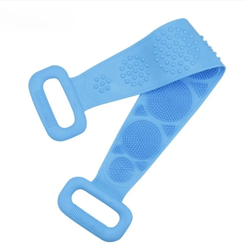 Body Sponge Silicone Brushes Bath Towels Scrubber Rubbing Back Peeling Massage Shower Belt Extended Skin Clean Brushes
