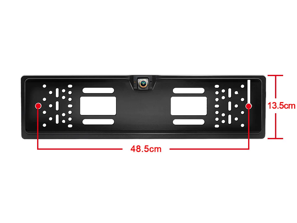 SMARTOUR 4K CVBS 180 Grad 1920 x 1080P AHD EU Europäisches Auto Rückansicht Nummer Nummernschild Rahmen Kamera Fisheye Nachtsicht – Detail 8