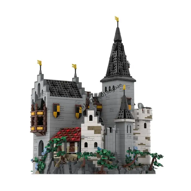 جديد 3990 قطعة Moc الأوروبية القرون الوسطى عرض الشارع كورفيدز عش القلعة نموذج بناء لتقوم بها بنفسك الأفكار الإبداعية لعبة طفل هدية عيد ميلاد كتل