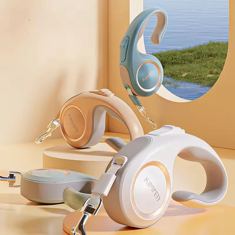 

5m Pet Dog Automatic Retractable Leash Outdoor Dog Walking Leash Nylon Lead Puppy Travel Walking Hiking Traction Rope