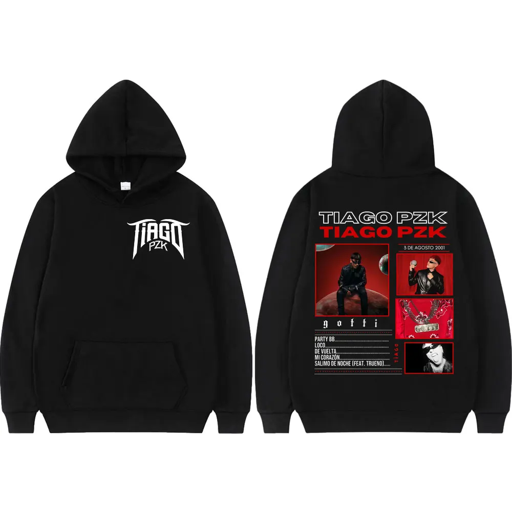 

Rapper TIAGO PZK Album Graphic Hoodies Fashion Hip Hop Hooded Sweatshirts Men Women Clothing Harajuku Y2k Pullovers Streetwear