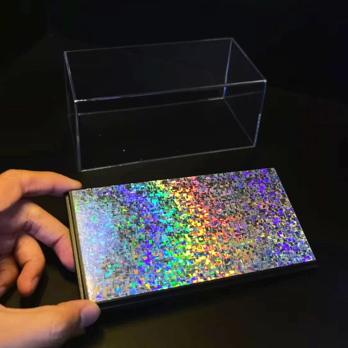 صندوق عرض أكريليك 5.8 "x2.8" لمقياس 1:43 1:64 1:87 نموذج سيارة تحصيل حقيبة للتخزين الشكل مصغرة لتقوم بها بنفسك بناء الديوراما