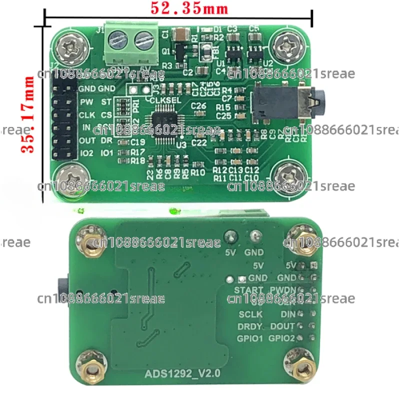 ADS1292 Module ADS1292R ECG Front-end Dual Channel 24 Bit ADC Collects ECG Respiratory Impedance