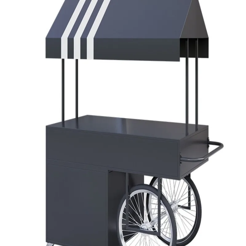 

artifact ice powder stall wrought iron flower cart hand push special shelf market stall night market promotion rack