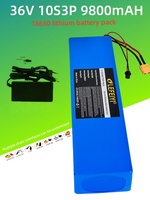 10S3P 36V 9800mAh 36V lithium battery pack suitable for AOVO/AOVOPRO  Xiaomi M365 KugooS1, S3, M2 Pro electric scooter battery