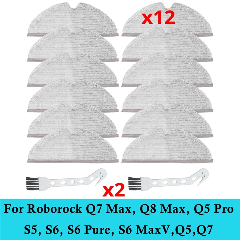 

For Roborock T8Q7MAX+ Robot Sweeper Cloth Replacement Parts Accessories Brush-A54Q