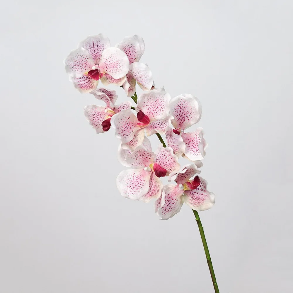 

80 CM Artificial Vanda Orchid Moisturizing Plastic Phalaenopsis Branch Large Flower Floral Arrangements Real Touch Orchids