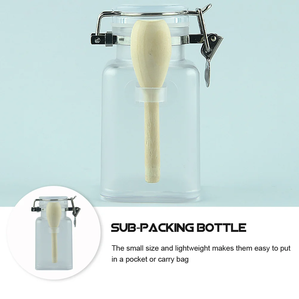 

2 set Bath Salt Bottle Portable Mini Jars Refillable Leakproof Powder Container Dustproof Storage For Travel Spa