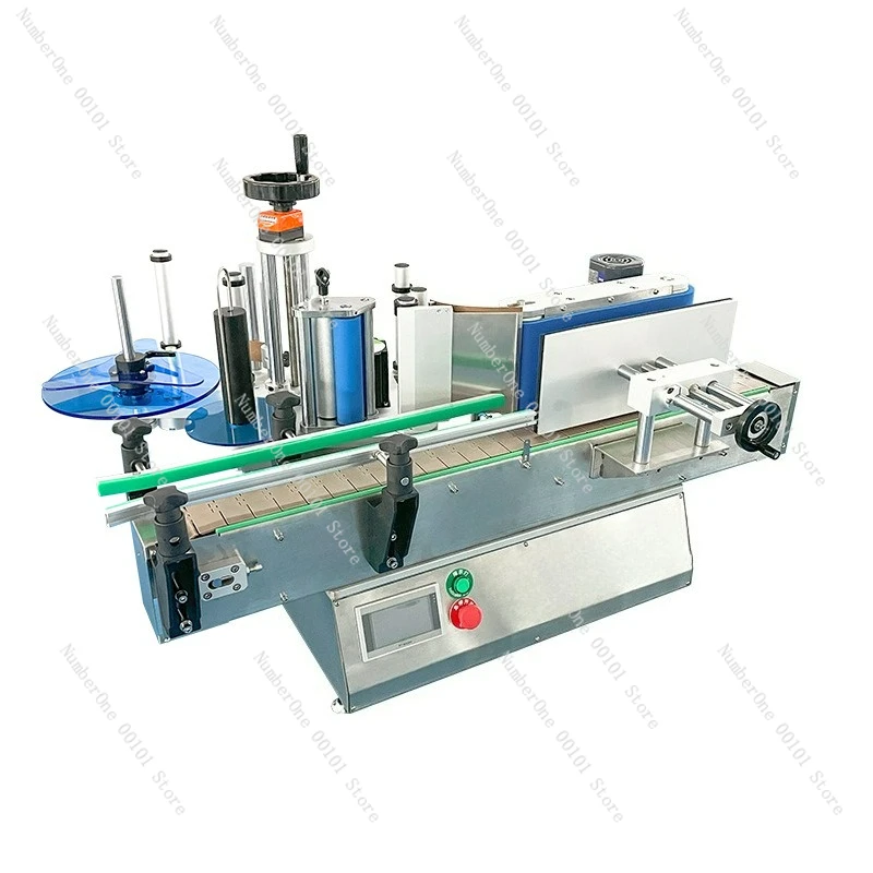 Glass water cleaning agent stain remover labeling machine, automatic labeling machine for automotive supplies cans and bottles