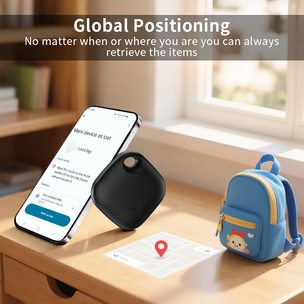 Long-Distance Tracker Positioning Far Away Finder for Android Google Find Hub Voice Locate Keys Smart Tag for Samsung Xiaomi GMS