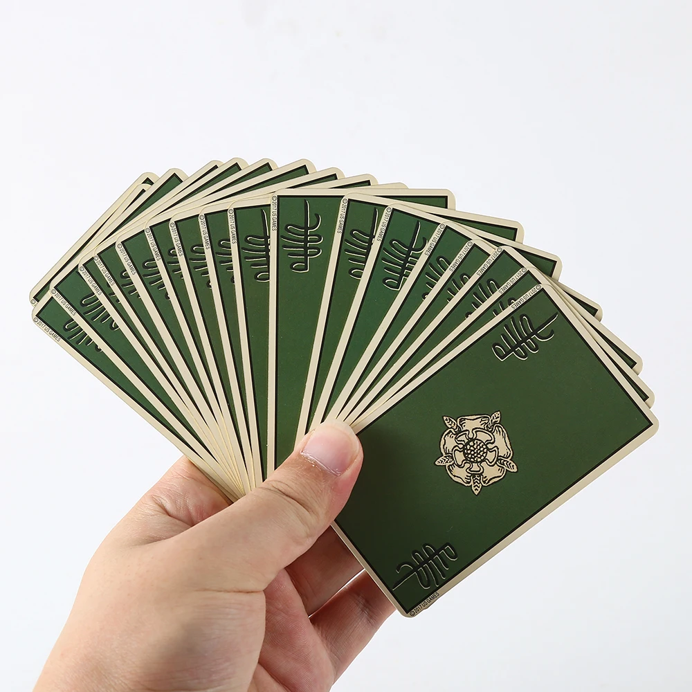 hot tarot cards yellow-plated Edge in Metal Tin Box 10cm*6cm board games with paper manual party family playing games