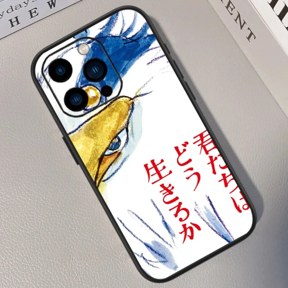 The Boy and the Heron Phone Case For iPhone 13 14 15 11 12 Mini Pro Max Transparent Shell