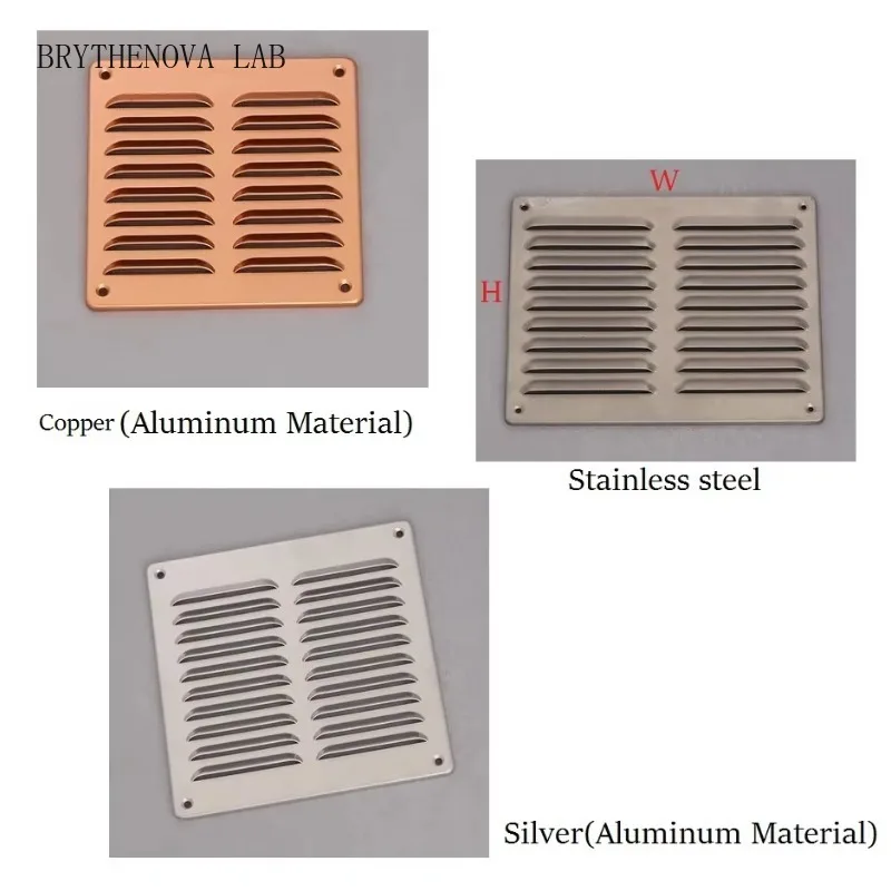Aluminum Air Vent Ventilator Grille Undereave Under Louvers Eave 304 Stainless Steel Copper Rain