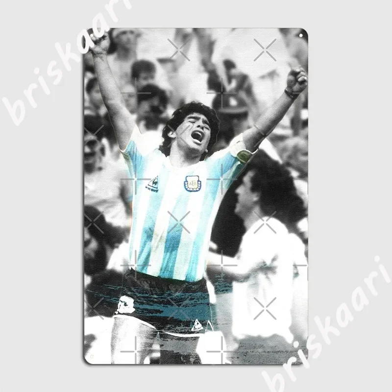 Maradona Diego Metal Plaque Poster Classic Cinema Living Room Wall Plaque Cave pub Tin sign Poster