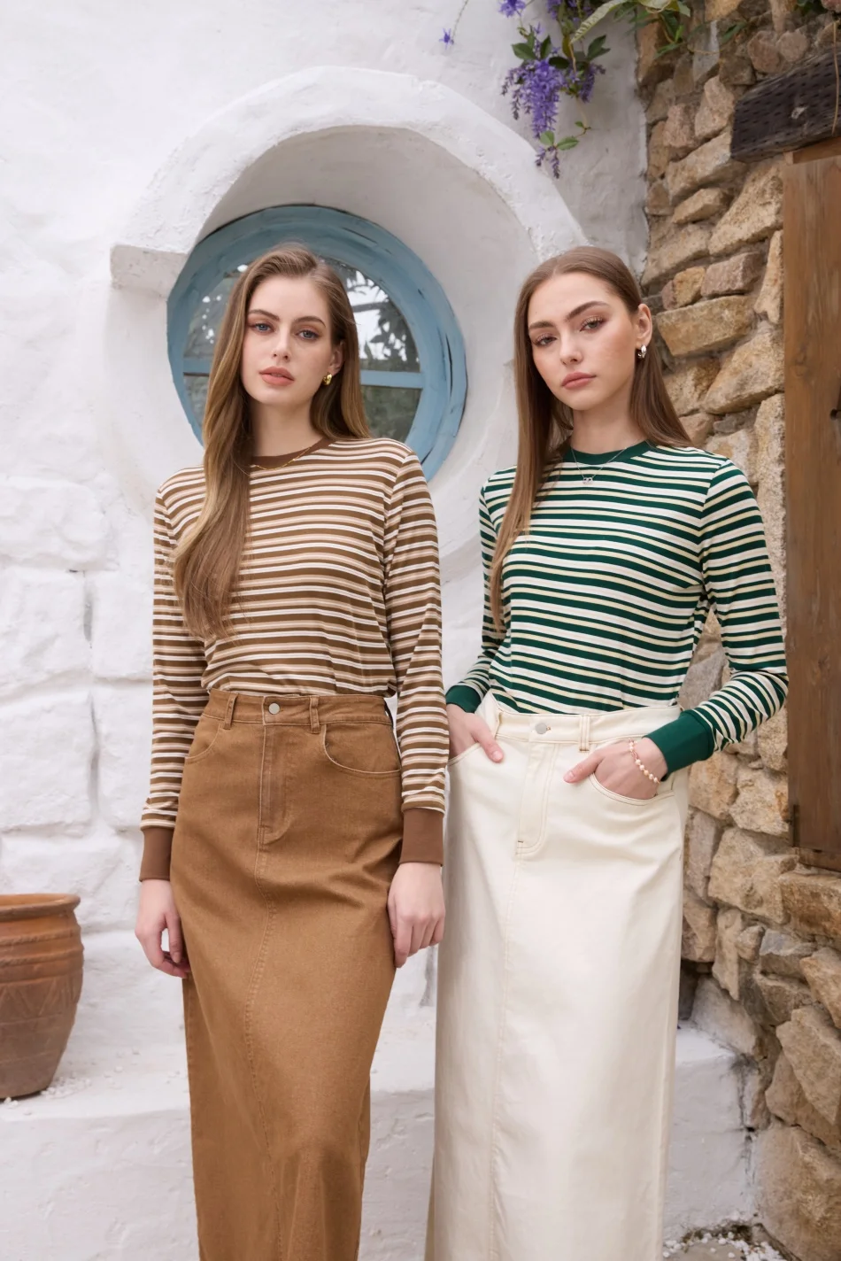 AS SS26 High stretch striped comfortable tops for teen girls and women's wear image 4