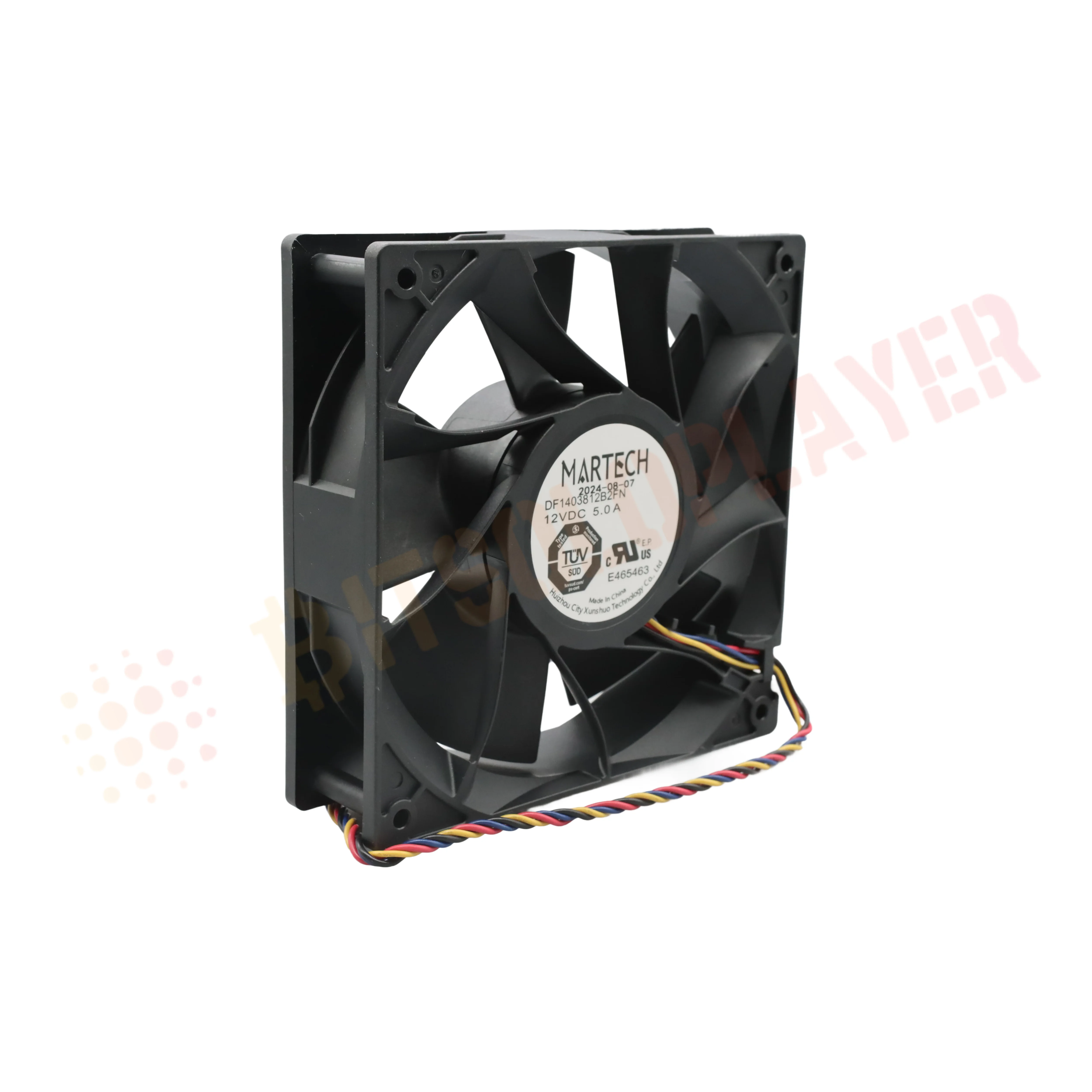 Ventilador oficial Bitmain Martech 6400rpm 140*140*38mm para Antminer S21Pro